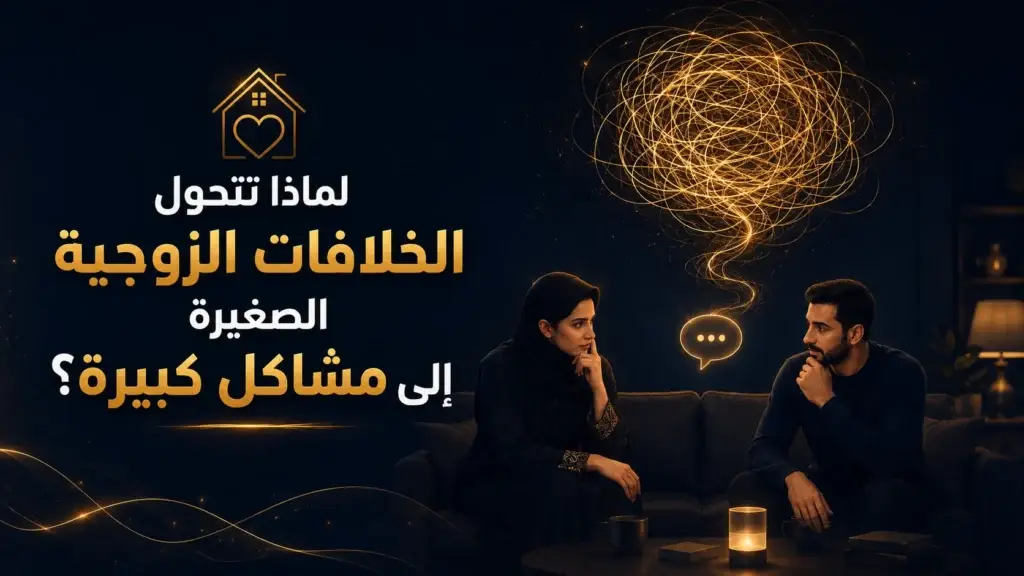 لماذا تتحول الخلافات الزوجية الصغيرة إلى مشاكل كبيرة؟